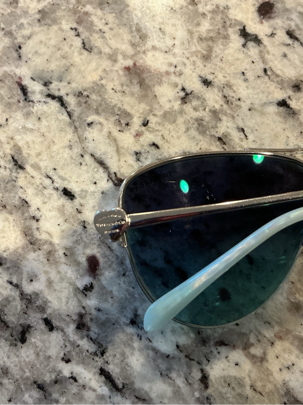 Tiffany & Co. “Return to Tiffany” Aviator Sunglasses-Silver/Tiffany Blue - Picture 7 of 12